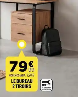 Centrakor Le bureau 2 tiroirs offre