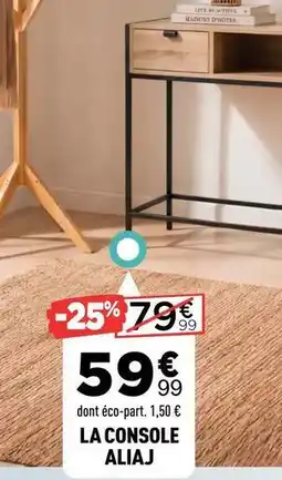 Centrakor La console aliaj offre
