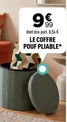 Centrakor Le coffre pouf pliable offre
