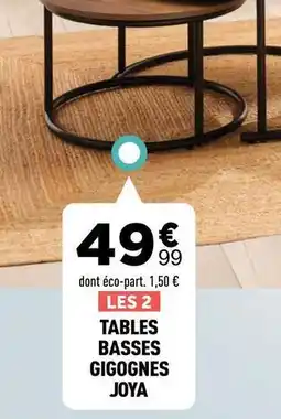 Centrakor Tables basses gigognes offre