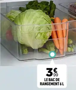Centrakor Le bac de rangement 6 l offre