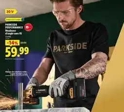 Lidl Parkside - meuleuse d'angle sans fil offre