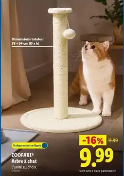 Lidl Arbre à chat offre