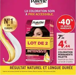 Hyper U Palette - coloration permanente offre