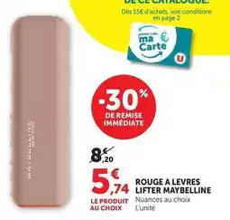 Hyper U Maybelline - rouge a levres offre