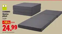 Lidl Livarno - matelas pliant offre