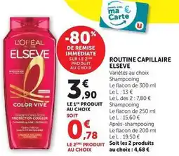 Hyper U Elsève - routine capillaire offre