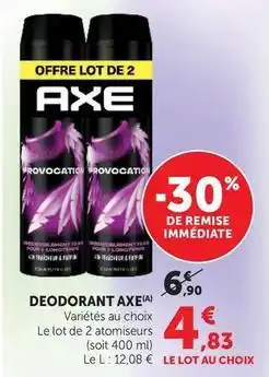 Hyper U Axe - deodorant offre