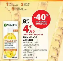 Hyper U Garnier - soin visage offre
