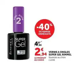 Hyper U Rimmel - vernis a ongles super gel offre
