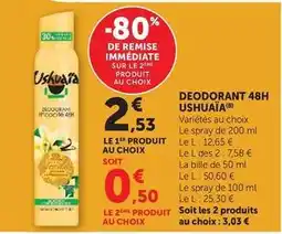 Hyper U Ushuaia - deodorant 48h offre