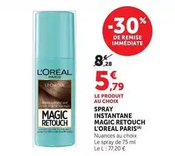 Hyper U L'oréal paris - spray instantane magic retouch offre
