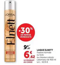 Hyper U Elnett - laque offre