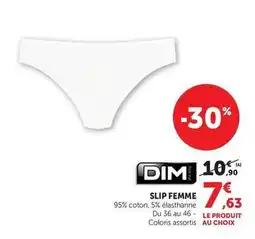 Hyper U Dim - slip femme offre