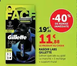 Hyper U Gillette - rasoir labs offre