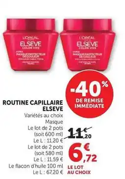 Super U L'oréal - routine capillaire elseve offre
