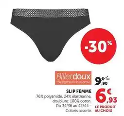 Hyper U Slip femme offre