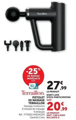 Super U Terraillon - pistolet de massage offre