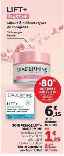 Super U Diadermine - soin visage lift+ offre