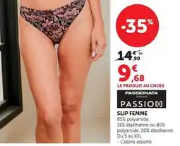 Hyper U Slip femme offre