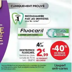 Hyper U Fluocaril - dentifrice offre