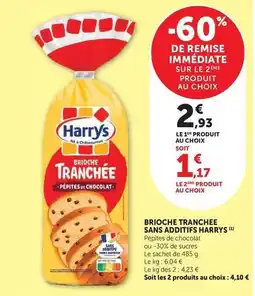 Super U Harry's - brioche tranchee sans additifs offre