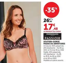 Hyper U Soutien-gorge padde ou armatures offre