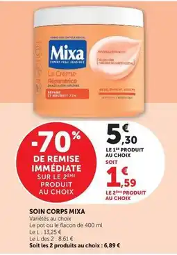 Super U Mixa - soin corps offre