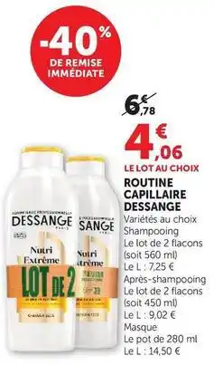 Super U Dessange - routine capillaire offre