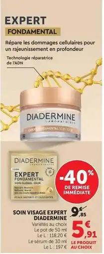 Super U Diadermine - soin visage expert offre