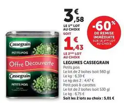 Super U Cassegrain - legumes offre