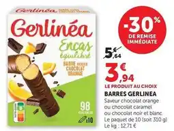 Super U Gerlinéa - barres offre