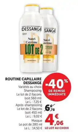 U Express Dessange - routine capillaire offre
