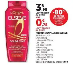 U Express Elsève - routine capillaire offre