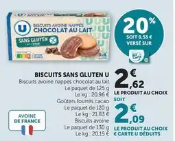 U Express U - biscuits sans gluten offre