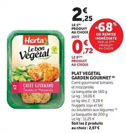 U Express Garden gourmet - plat vegetal offre
