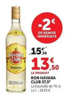 U Express Havana club - ron 37,5° offre