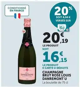 U Express U - champagne brut rose louis danremont offre