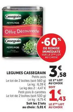 U Express Cassegrain - legumes offre