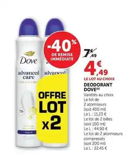 U Express Dove - deodorant offre
