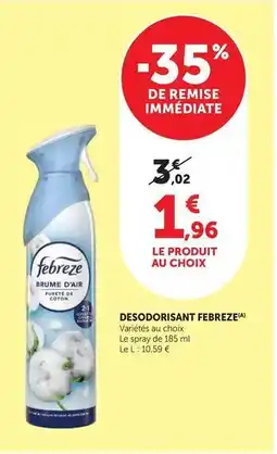 U Express Febreze - desodorisant offre
