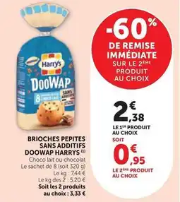 Bi1 Harry's - brioches pepites sans additifs offre