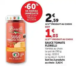 U Express Florelli - sauce tomate offre