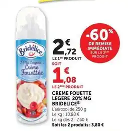 Bi1 Bridélice - creme fouette legere offre