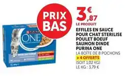 Bi1 Purina - effiles en sauce pour chat sterilise poulet boeuf saumon dinde offre