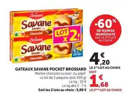 Bi1 Brossard - gateaux savane pocket offre