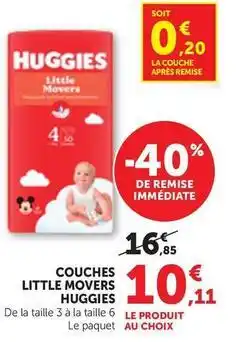 Bi1 Huggies - couches little movers offre