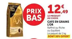 Bi1 L'or - cafe en grains offre