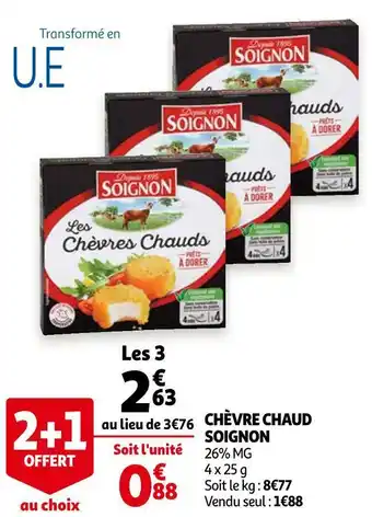 Soignon chèvre chaud