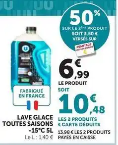 Bi1 Lave glace toutes saisons offre